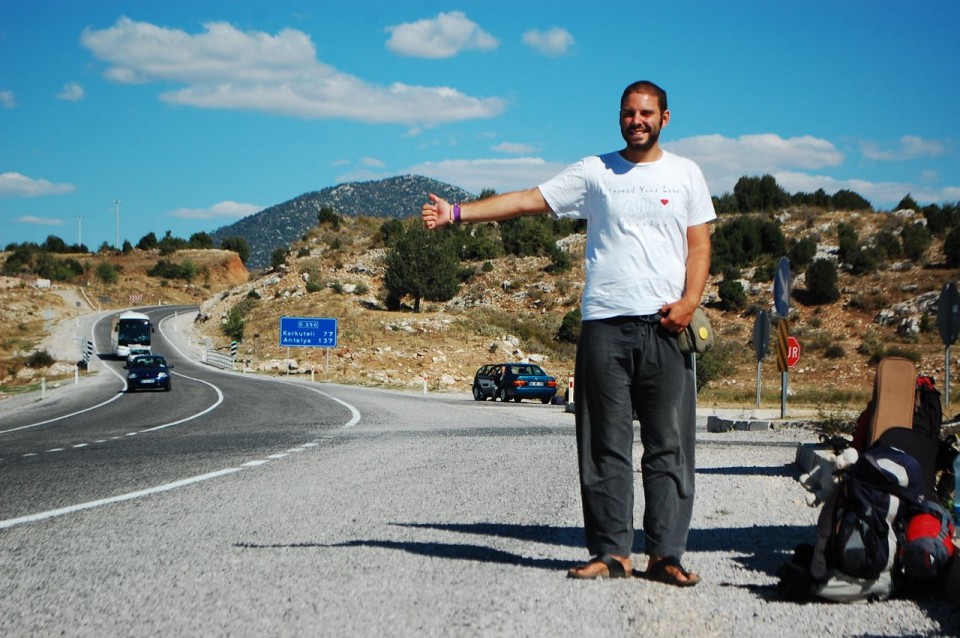 08 hitchhiking in Turkey